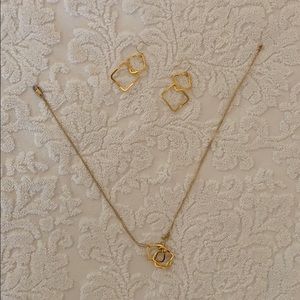 Shaya Gold Necklace and Earrings